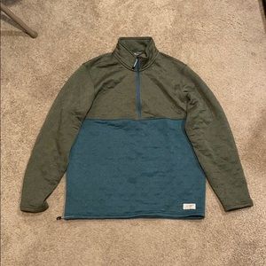 Eddie Bauer Fleece Men’s Medium Green Teal Sweater